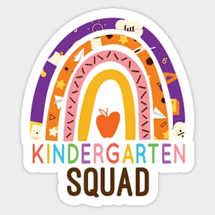 Kindergarten Squad Cute Back To School Gift For Teacher And Student Sticker